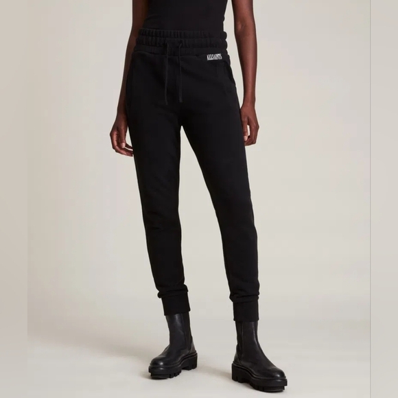 ALL SAINTS Alden Relaxed Cuffed Sweatpants In Black Size  S - Picture 14 of 16